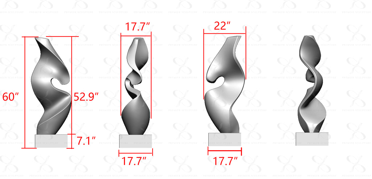 PREMIER Bronze Abstract Sculpture PSB-089——50% Deposit payment for Effi Amouris