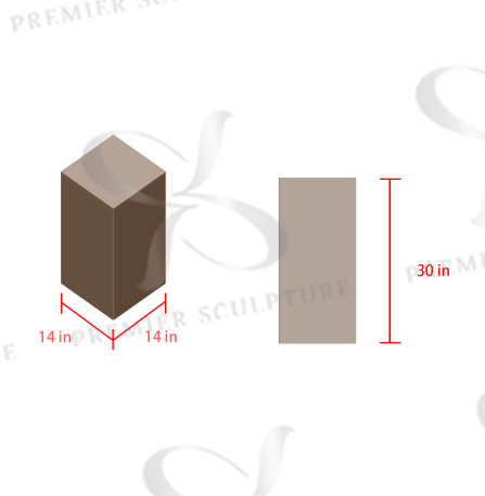 PREMIER Marble Sculpture Pedestal -Custom link for Arhur Gabriel