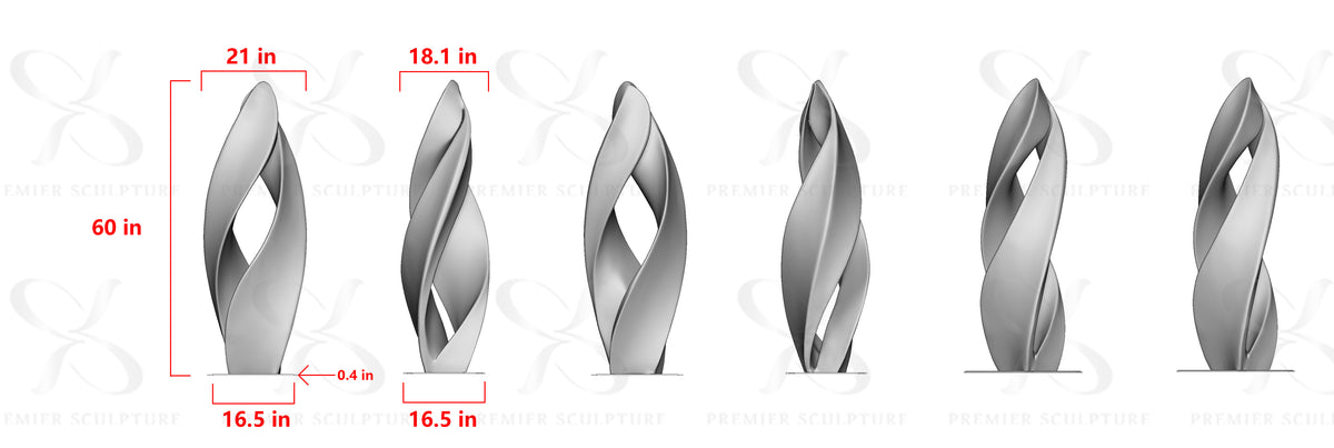 PREMIER Custom Abstract Fiberglass Sculpture PSC-073 -50% Deposit Link for Mary Mathis-Free Shipping