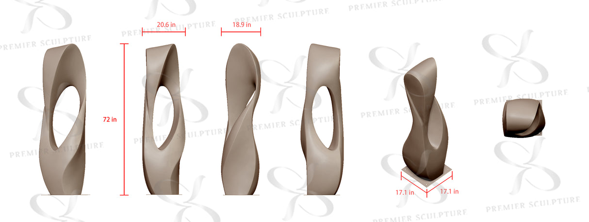 PREMIER Corten Steel Loop Sculpture Modern Abstract Outdoor Art PSSS-079——50% Deposit payment for ALAN FALCONE