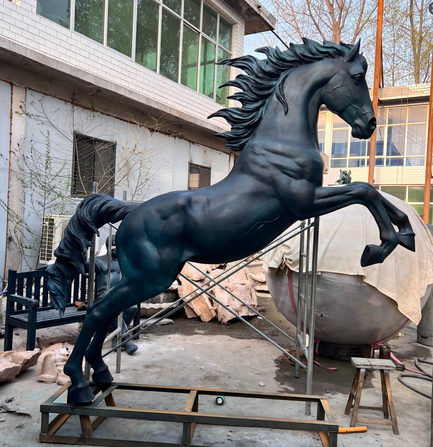 PREMIER Custom Rearing Horse Sculpture-Custom Link for Daniel Fletcher