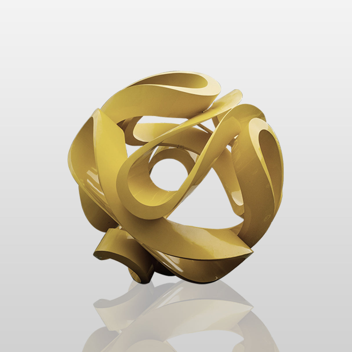 PREMIER Contemporary Golden Stainless Steel Sculpture for Urban Space and City Center PSSS-125-Stainless Steel Sculpture-PREMIER SCULPTURE