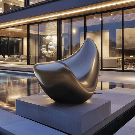 PREMIER Abstract Outdoor Sculpture Luxurious Garden Stainless Steel Sculpture PSSS-054-Stainless Steel Sculpture-PREMIER SCULPTURE