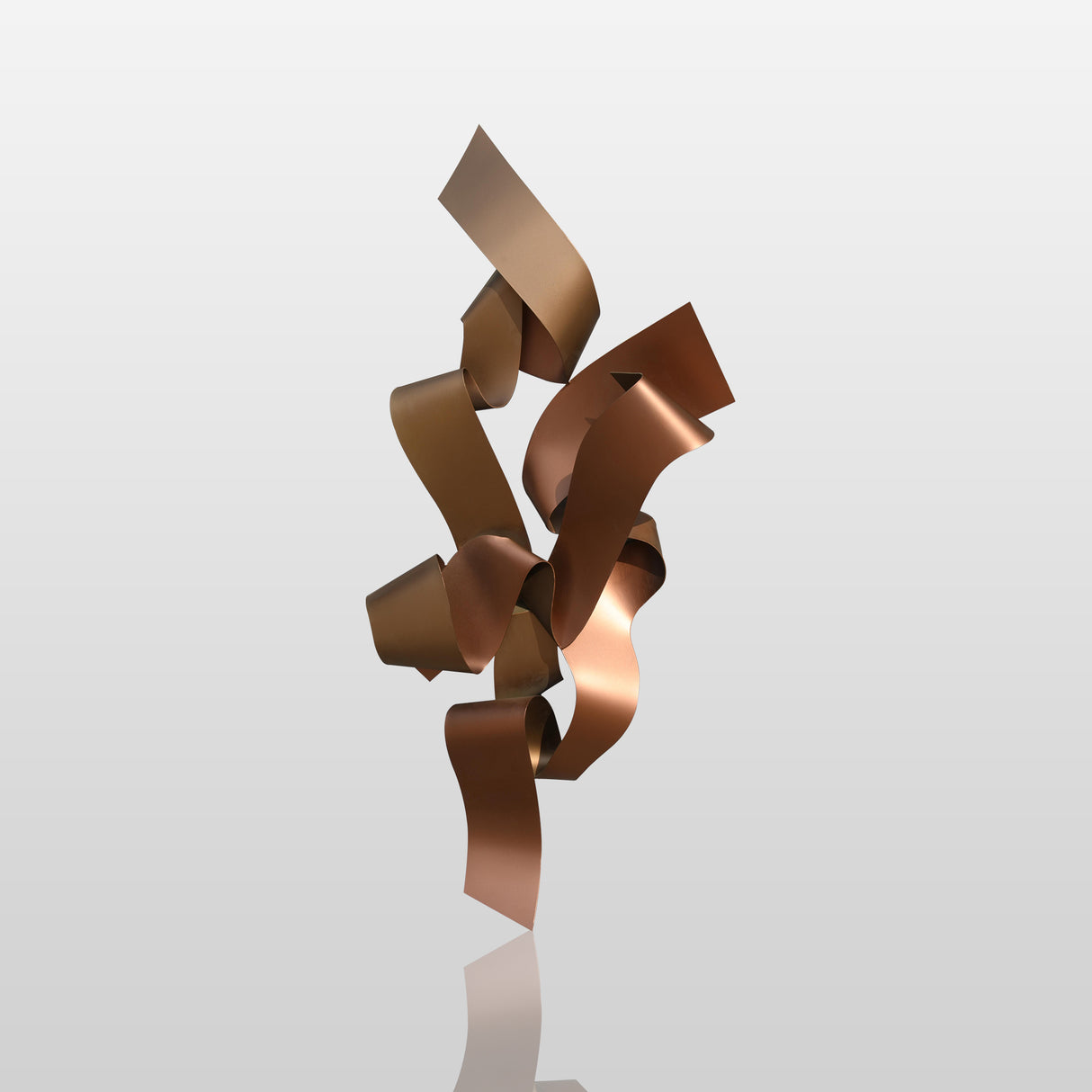 PREMIER Abstract Ribbon Wall Sculpture Modern Metal Wall Sculpture for Contemporary Interiors PSSS-064-Stainless Steel Sculpture-PREMIER SCULPTURE