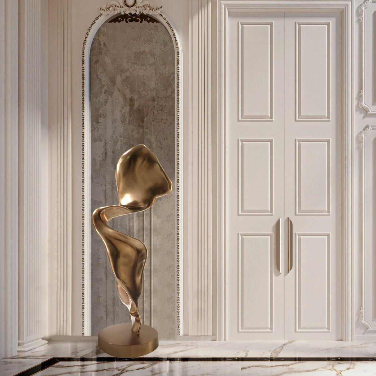 PREMIER Abstract Sculpture Custom Elysian Elegance Bronze Modern Sculpture Decor PSB-039-Bronze Sculpture-PREMIER SCULPTURE