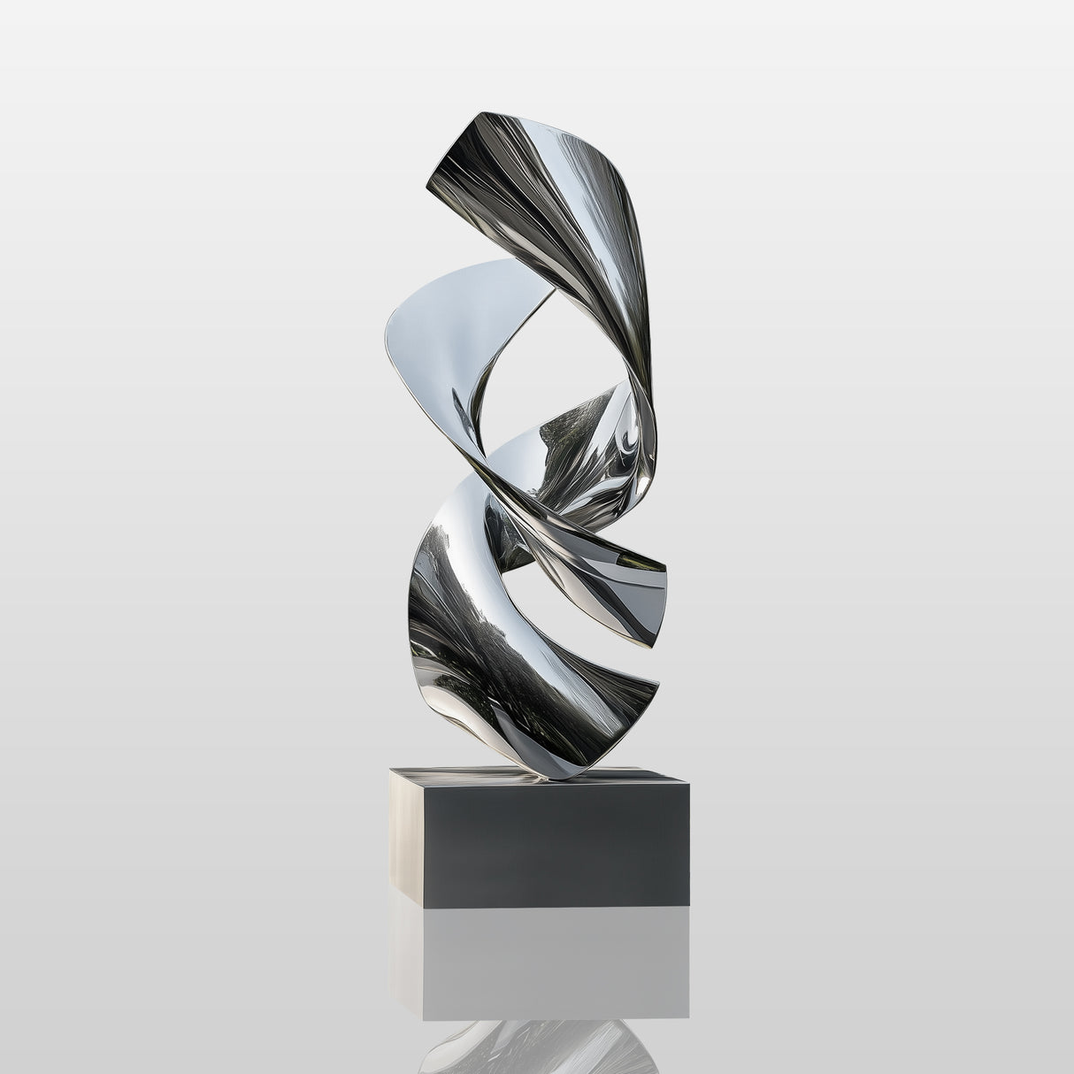 PREMIER Art Sculpture Twisting Design Modern Stainless Steel Sculpture PSSS-051-Stainless Steel Sculpture-PREMIER SCULPTURE