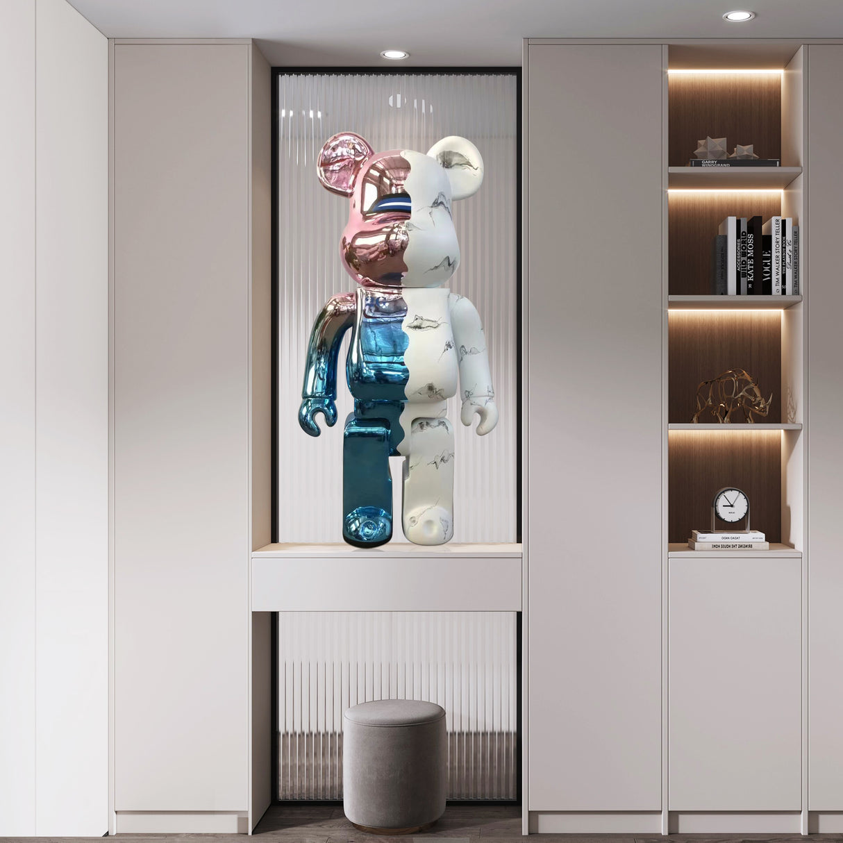 PREMIER BearBrick Room Decor Custom Fiberglass Sculpture PSF-013-Fiberglass Sculpture-PREMIER SCULPTURE