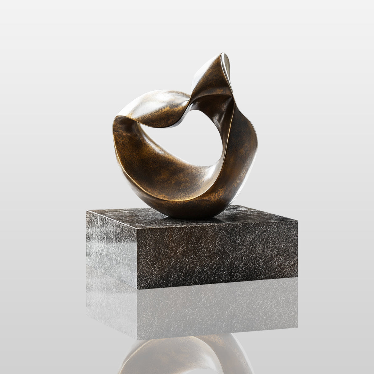 PREMIER Bronze Abstract Tabletop Sculpture Contemporary Art for Interiors PSB-054-Bronze Sculpture-PREMIER SCULPTURE