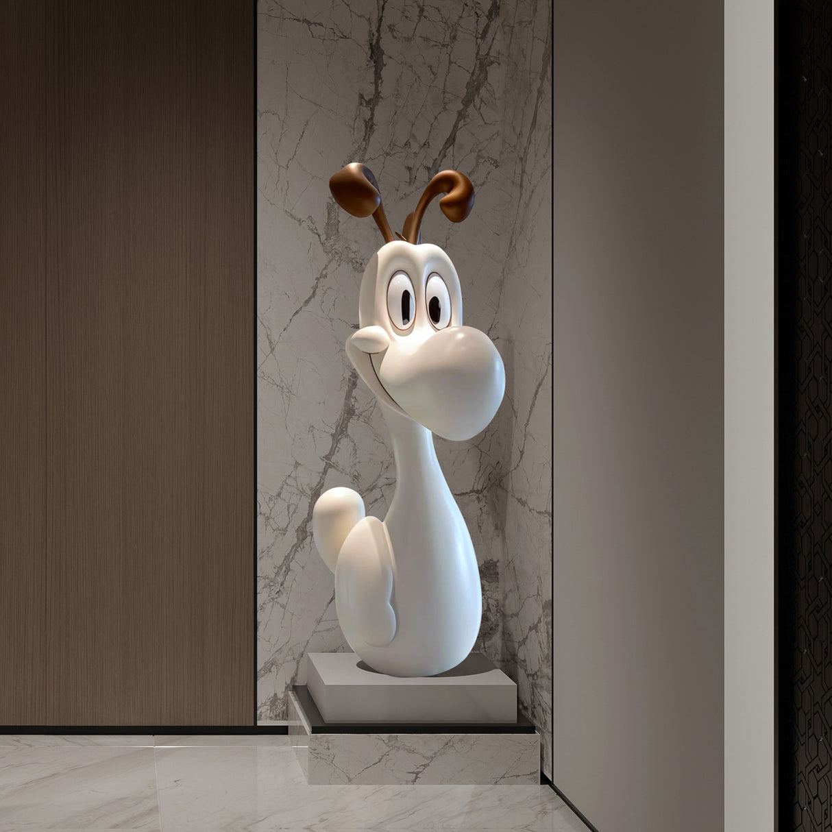 PREMIER Cartoon Dog Sculpture Fiberglass Sculpture Art for Modern Interiors PSF-031-Fiberglass Sculpture-PREMIER SCULPTURE