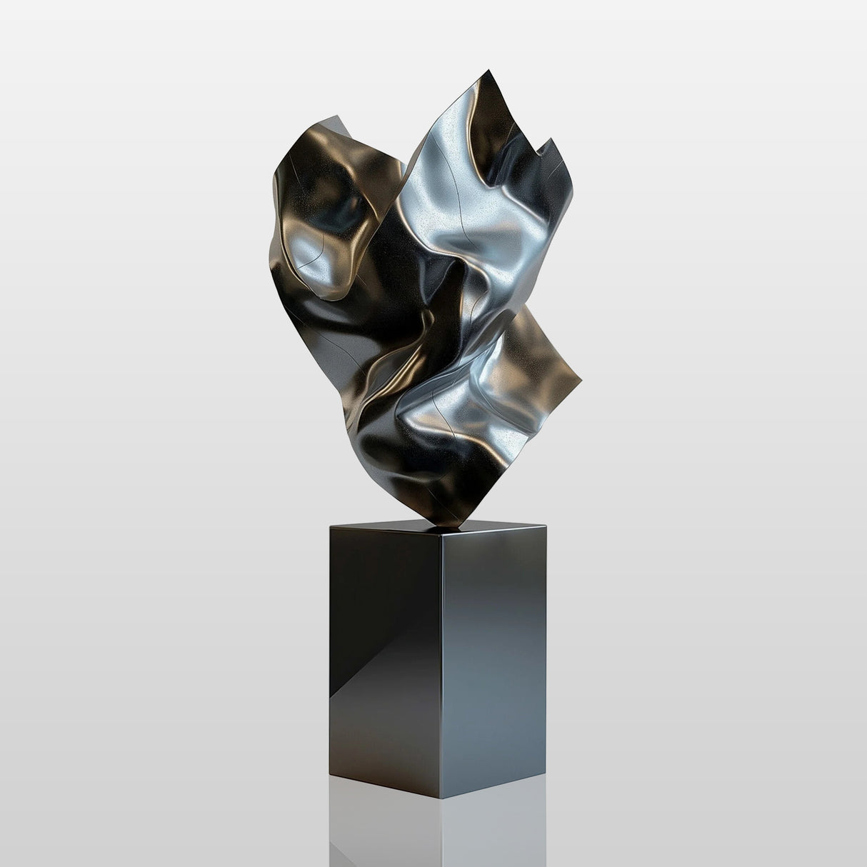 PREMIER Contemporary Sculpture Stainless Steel Abstract Metal Flow Sculpture PSSS-024-Stainless Steel Sculpture-PREMIER SCULPTURE