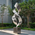 PREMIER Contemporary Stainless Steel Sculpture Modern Abstract Spiral Sculpture for Indoor & Outdoor Spaces PSSS-059-Stainless Steel Sculpture-PREMIER SCULPTURE