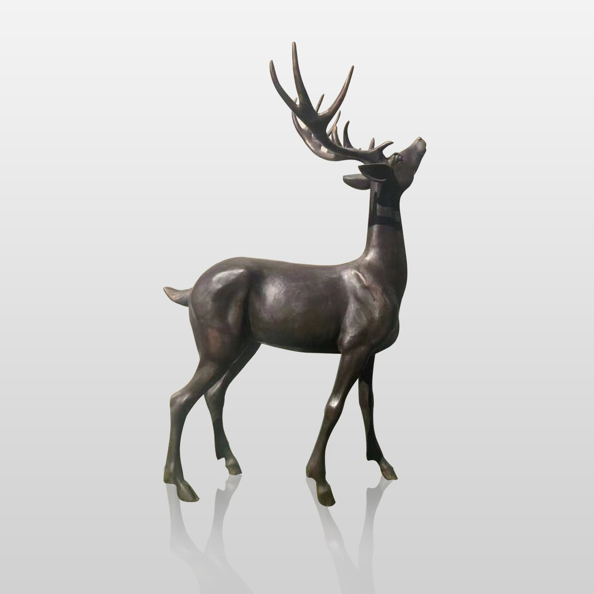 PREMIER Custom Fawn Bronze Sculpture for Garden&Park PSB-013-Bronze Sculpture-PREMIER SCULPTURE
