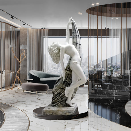 PREMIER Customized Carving Statue Dancing Girl Outdoor&Indoor Sculpture PSM-015-Marble sculpture-PREMIER SCULPTURE