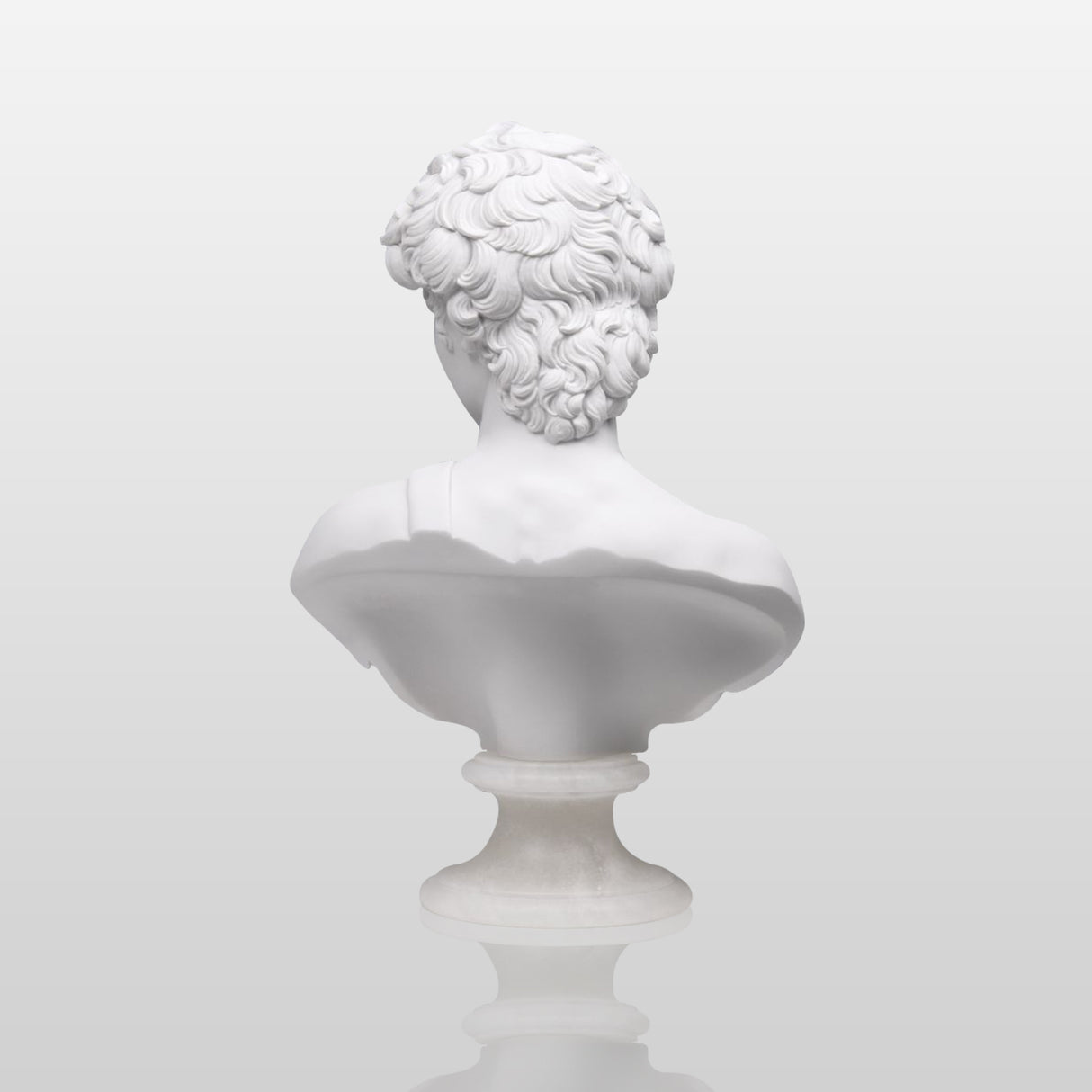 PREMIER David Bust Sculpture White Marble Classic Art Piece PSTTM-011-Marble sculpture-PREMIER SCULPTURE