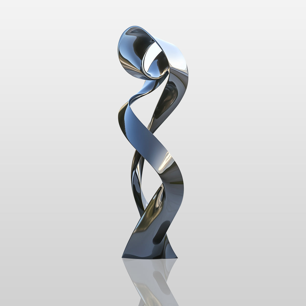 PREMIER Durable Outdoor Sculpture Modern Art Sculpture Stainless Steel Yard Decor PSSS-044-Stainless Steel Sculpture-PREMIER SCULPTURE