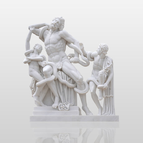 PREMIER Famous Sculpture Laocoon and His Sons Marble Statue PSM-023-Marble sculpture-PREMIER SCULPTURE