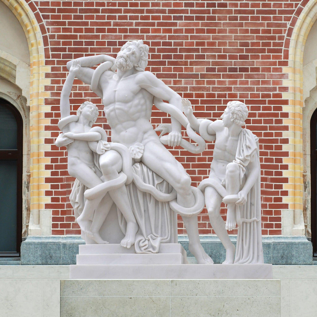 PREMIER Famous Sculpture Laocoon and His Sons Marble Statue PSM-023-Marble sculpture-PREMIER SCULPTURE