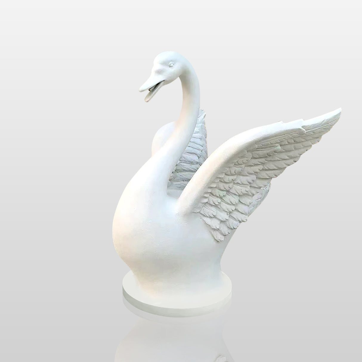 PREMIER Fiberglass Swan Sculpture Custom Garden Decoration PSF-009-Fiberglass Sculpture-PREMIER SCULPTURE