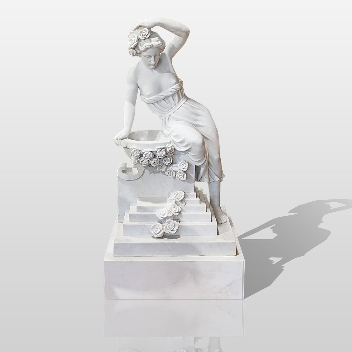PREMIER Garden Daydreaming Venues Statue Floor Custom Marble Sculpture PSM-001-Marble sculpture-PREMIER SCULPTURE