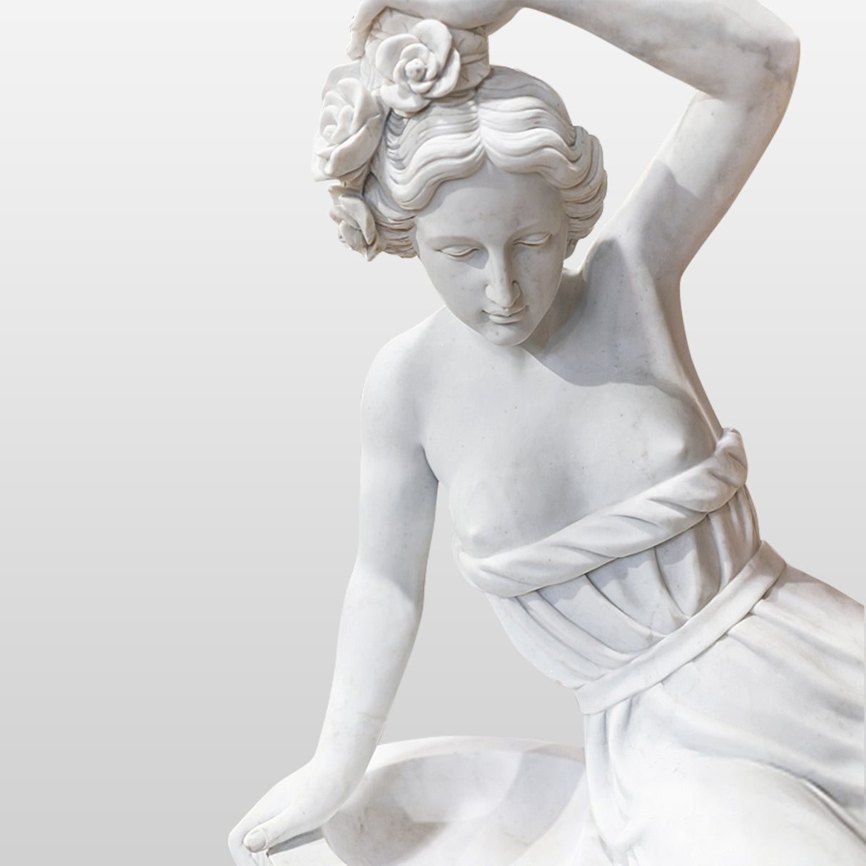 PREMIER Garden Daydreaming Venues Statue Floor Custom Marble Sculpture PSM-001-Marble sculpture-PREMIER SCULPTURE