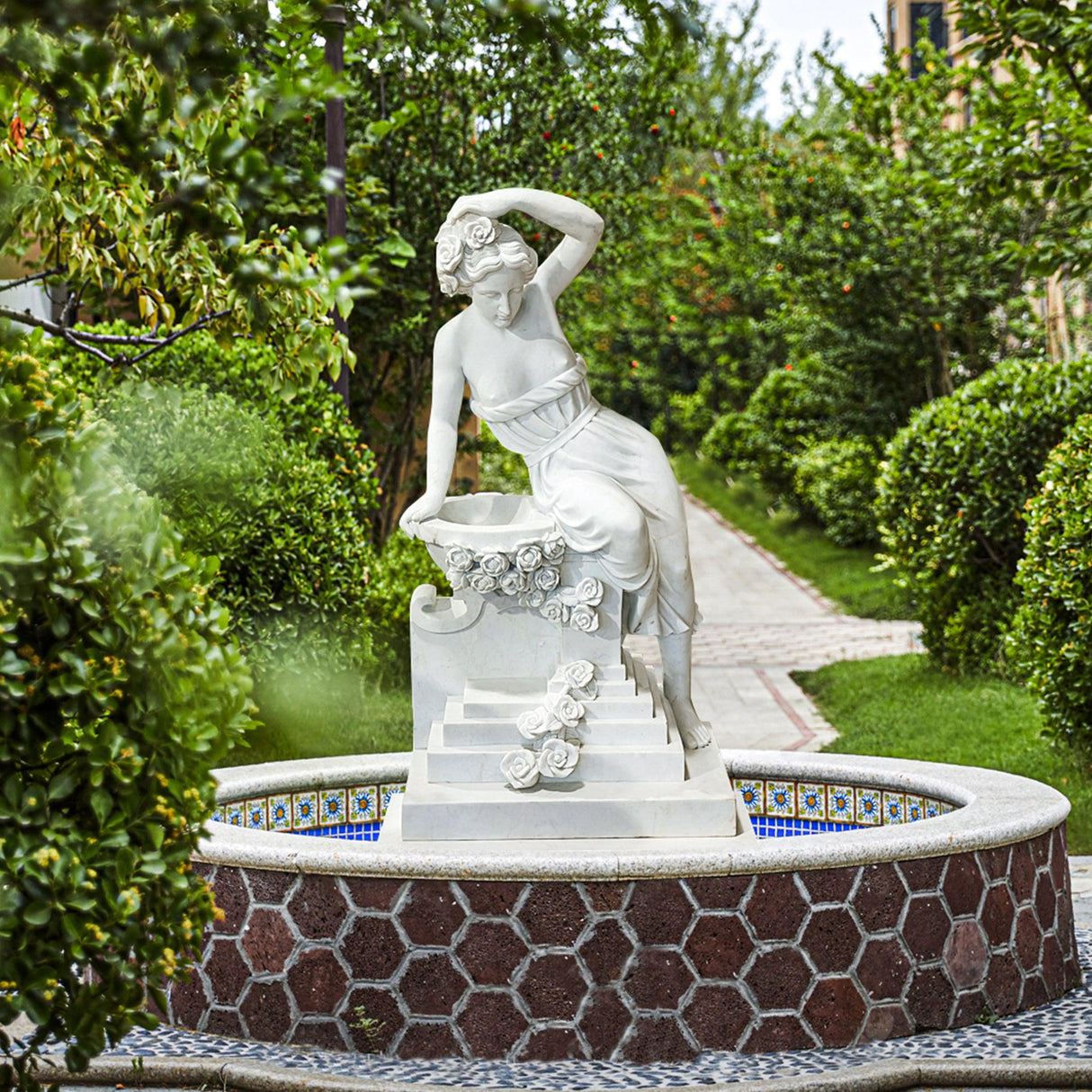 PREMIER Garden Daydreaming Venues Statue Floor Custom Marble Sculpture PSM-001-Marble sculpture-PREMIER SCULPTURE
