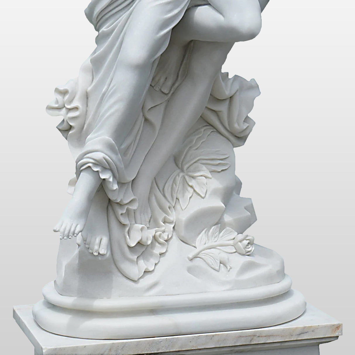 PREMIER Garden&Indoor Sculpture Angel Lovers Custom Marble Stone Statue PSM-005-Marble sculpture-PREMIER SCULPTURE