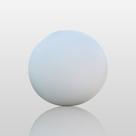 PREMIER Glossy White Sphere Sculpture Modern Metal Sculpture for Outdoor PSSS-069-Stainless Steel Sculpture-PREMIER SCULPTURE