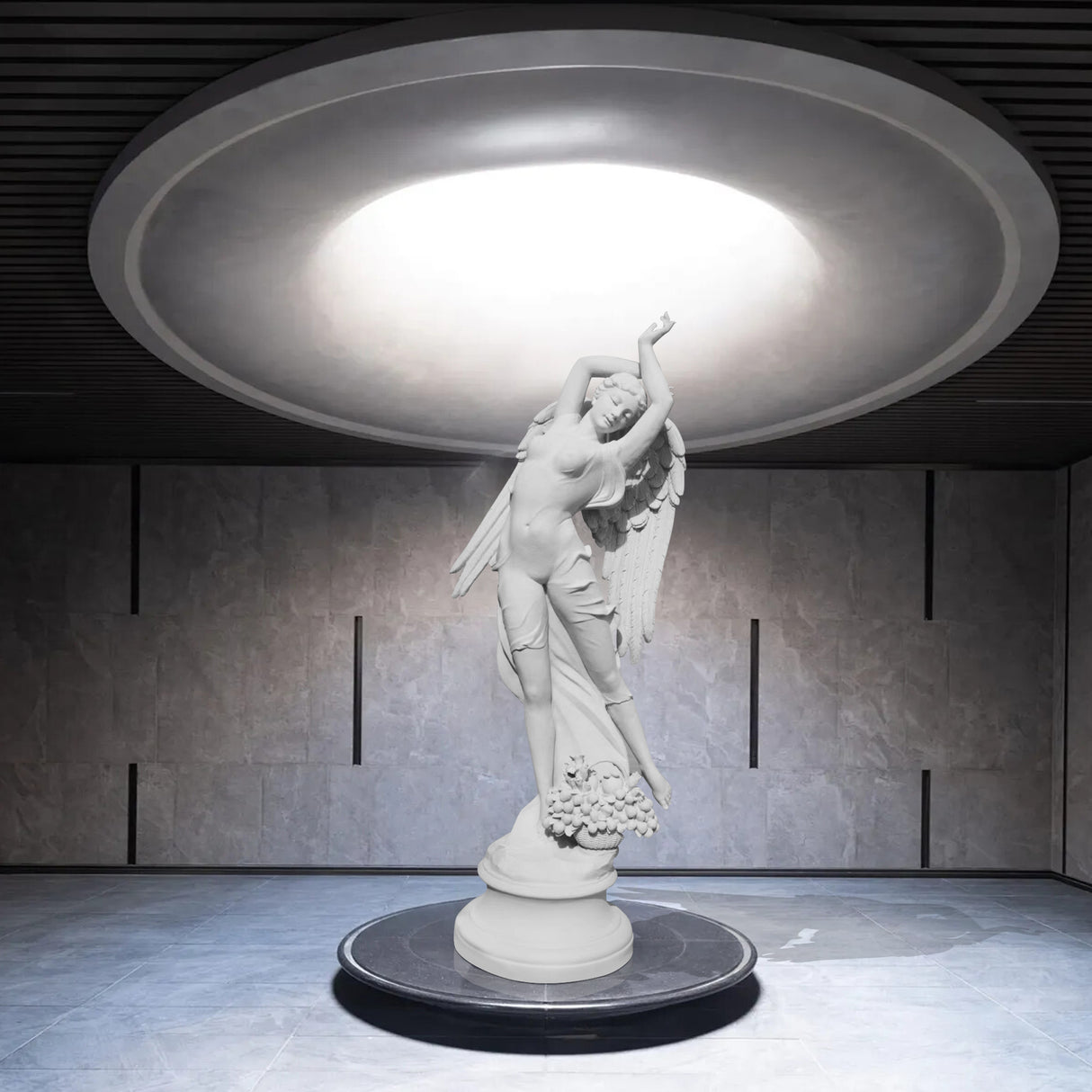 PREMIER Greek Dancing Female Custom Fiberglass Sculpture Art PSF-014-Fiberglass Sculpture-PREMIER SCULPTURE