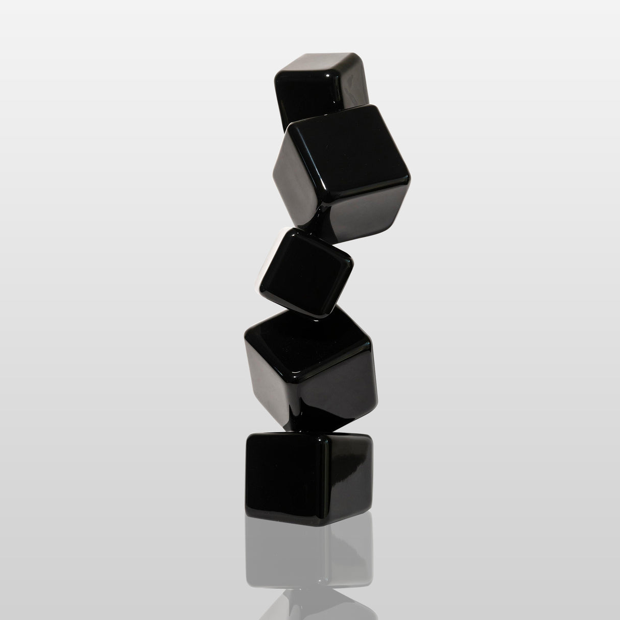 PREMIER Home Decor Sculpture Stainless Steel Stacked Dice Modern Sculpture PSSS-004-Stainless Steel Sculpture-PREMIER SCULPTURE