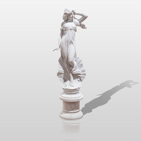 PREMIER Indoor Floor Nymph Marble Statue Custom Sculpture For Garden PSM-004-Marble sculpture-PREMIER SCULPTURE