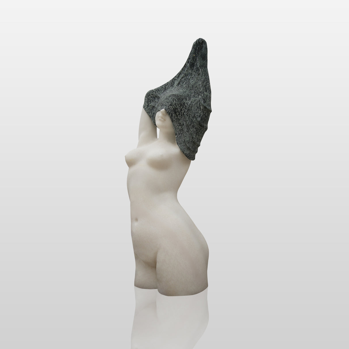 PREMIER Italian Marble Bust Grace Veiled Lady Statue PSM-024-Marble sculpture-PREMIER SCULPTURE