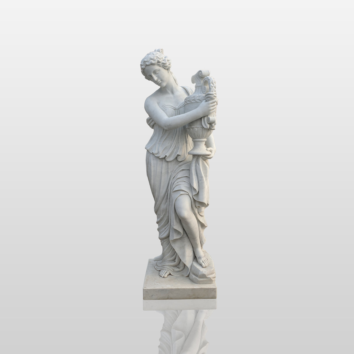 PREMIER Life-size Greek Beautiful Goddess Marble Statue Custom Sculpture for Garden PSM-007-Marble sculpture-PREMIER SCULPTURE