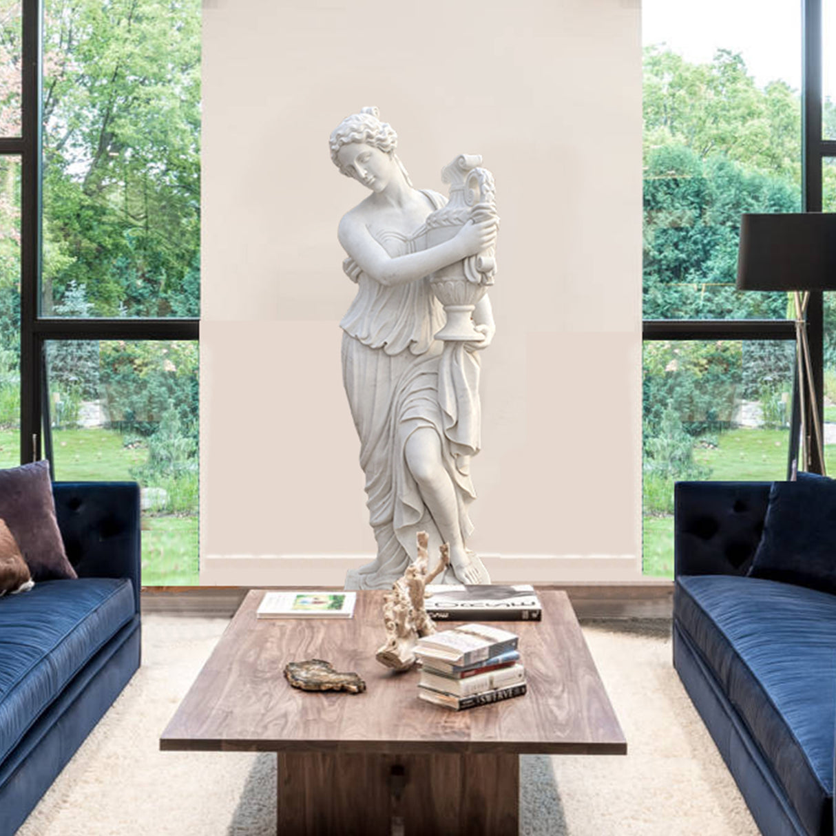 PREMIER Life-size Greek Beautiful Goddess Marble Statue Custom Sculpture for Garden PSM-007-Marble sculpture-PREMIER SCULPTURE