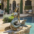 PREMIER Little Mermaid Statue Exquisite Bronze Mermaid Sculpture for Outdoor Garden PSB-046-Bronze Sculpture-PREMIER SCULPTURE