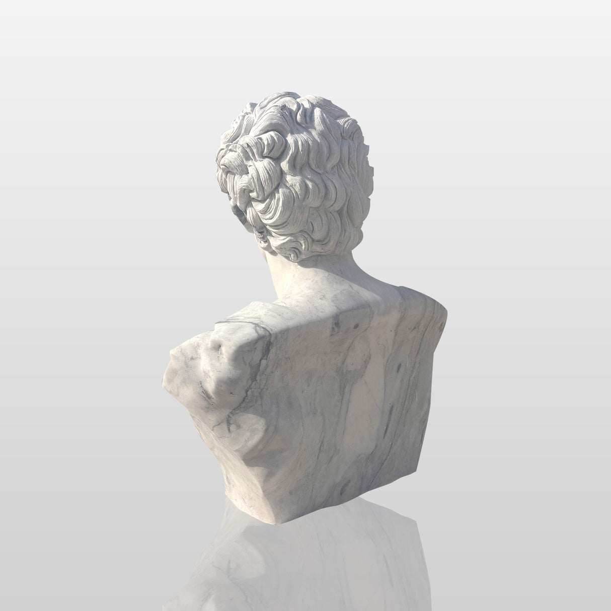 PREMIER Marble Bust Statue Handcrafted Classical Figure Bust Sculpture PSTTM-007-Marble sculpture-PREMIER SCULPTURE