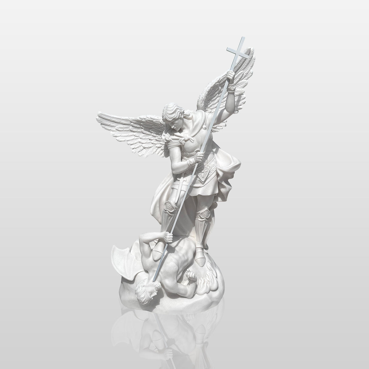 PREMIER Marble Saint Gabriel Statue Archangel Outdoor Religious Sculpture PSM-046-Marble sculpture-PREMIER SCULPTURE