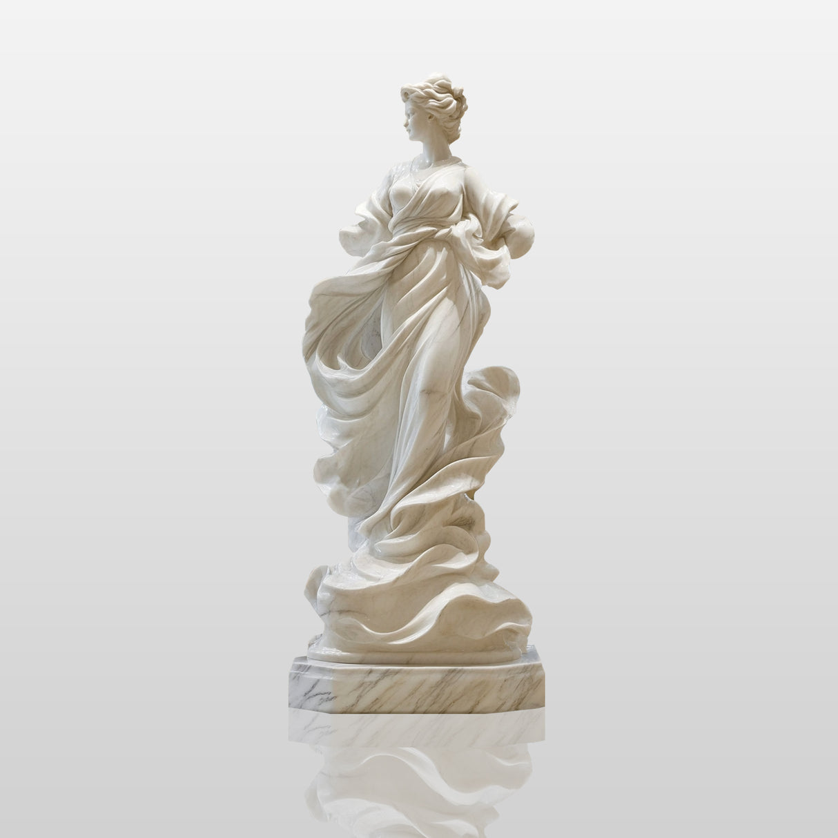 PREMIER Marble Sculpture Elegant Goddess Statue for Luxurious Interiors PSM-026-Marble sculpture-PREMIER SCULPTURE