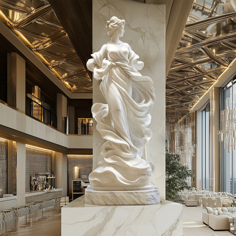 PREMIER Marble Sculpture Elegant Goddess Statue for Luxurious Interiors PSM-026-Marble sculpture-PREMIER SCULPTURE