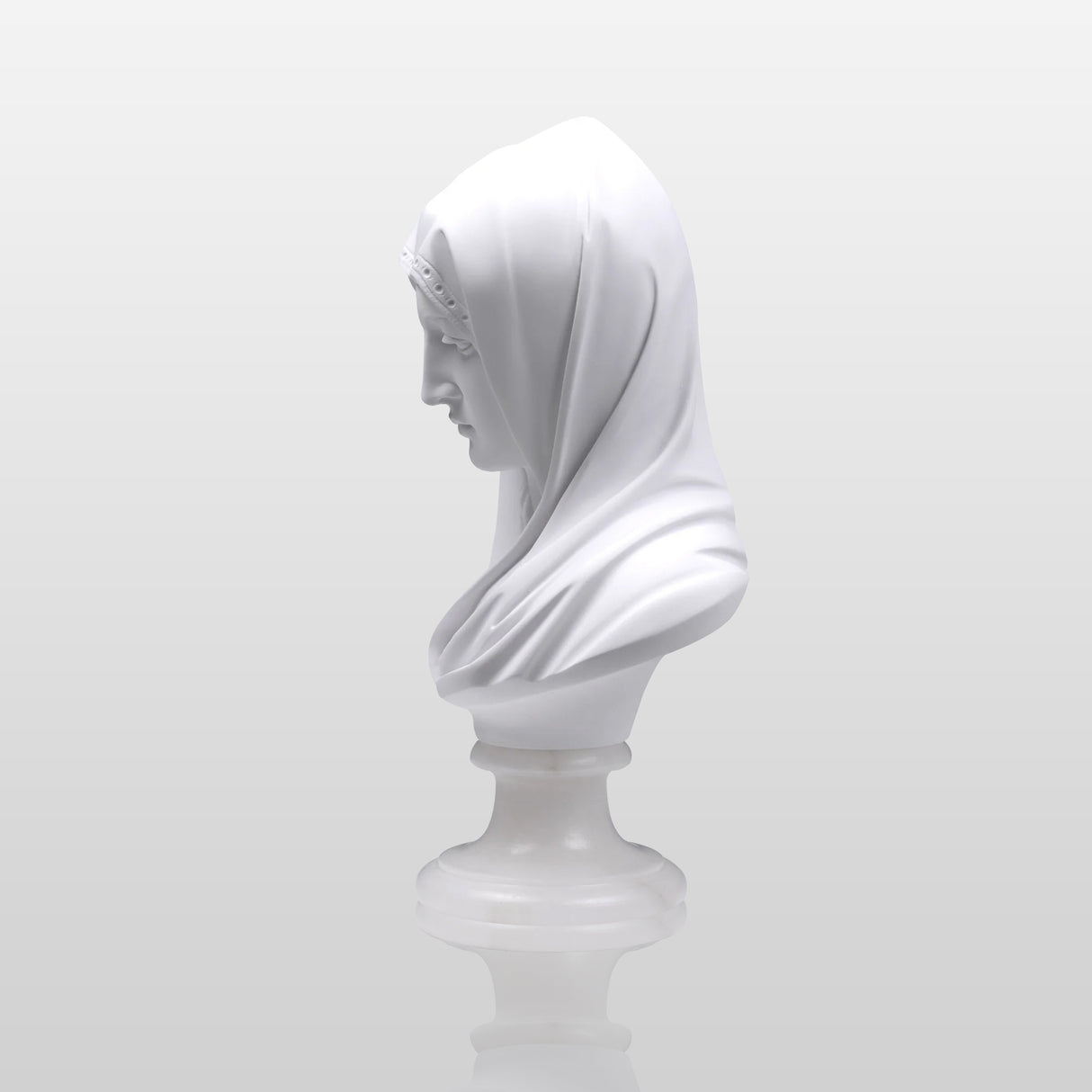 PREMIER Marble Virgin Mary Bust Classical Religious Sculpture for Home or Office PSTTM-008-Marble sculpture-PREMIER SCULPTURE
