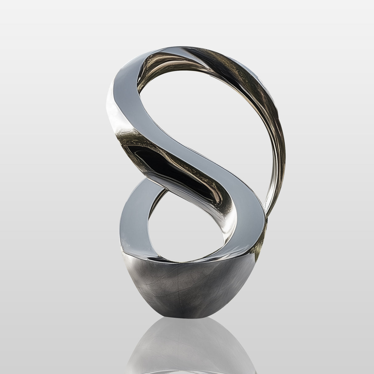 PREMIER Modern Abstract Infinity Sculpture Stainless Steel Garden Sculpture PSLSS-020-Stainless Steel Sculpture-PREMIER SCULPTURE