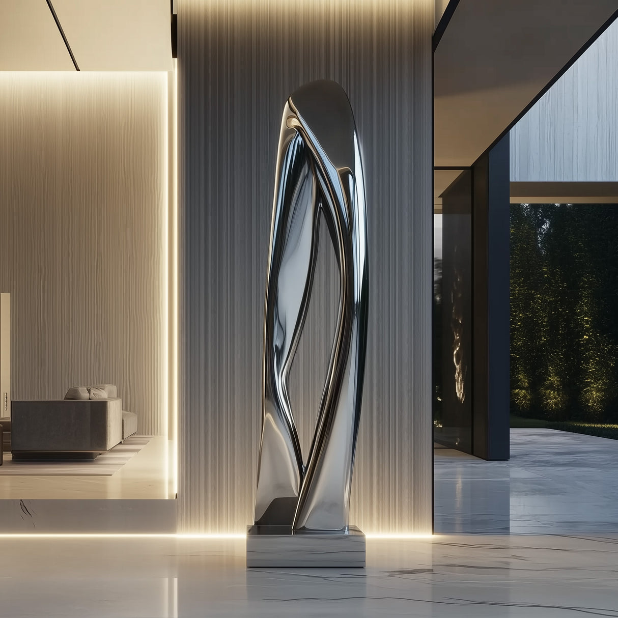 PREMIER Modern Abstract Stainless Steel Sculpture Contemporary Art Metal Sculpture PSSS-060-Stainless Steel Sculpture-PREMIER SCULPTURE