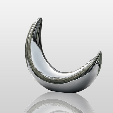 PREMIER Modern Garden Sculpture Stainless Steel Crescent Sculpture PSSS-053-Stainless Steel Sculpture-PREMIER SCULPTURE