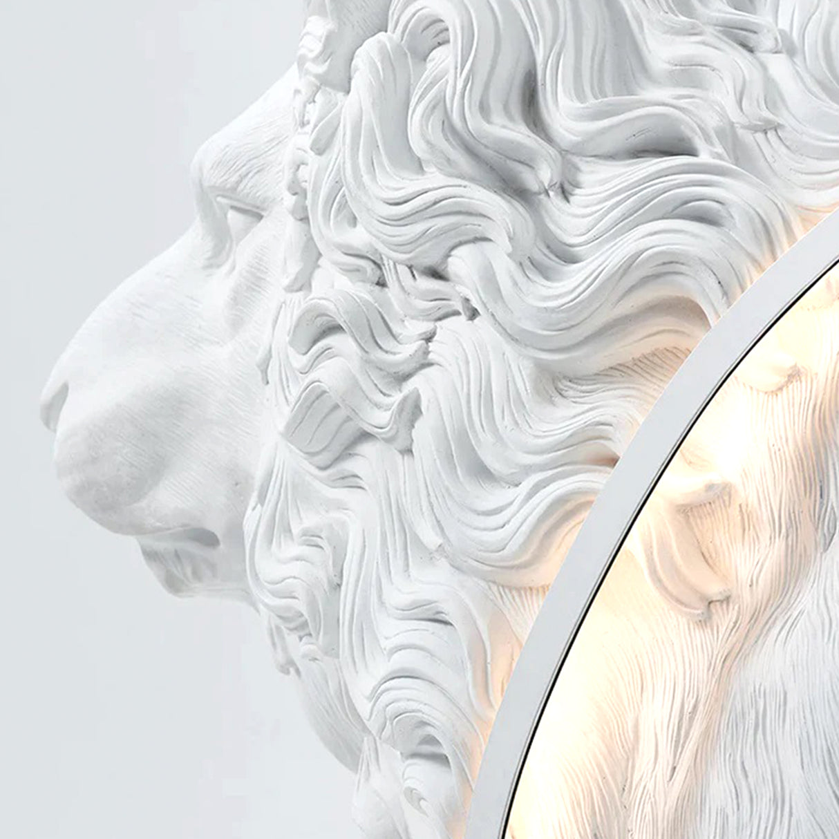 PREMIER Modern Lion Floor Lamp Custom Fiberglass Sculpture PSF-001-Fiberglass Sculpture-PREMIER SCULPTURE