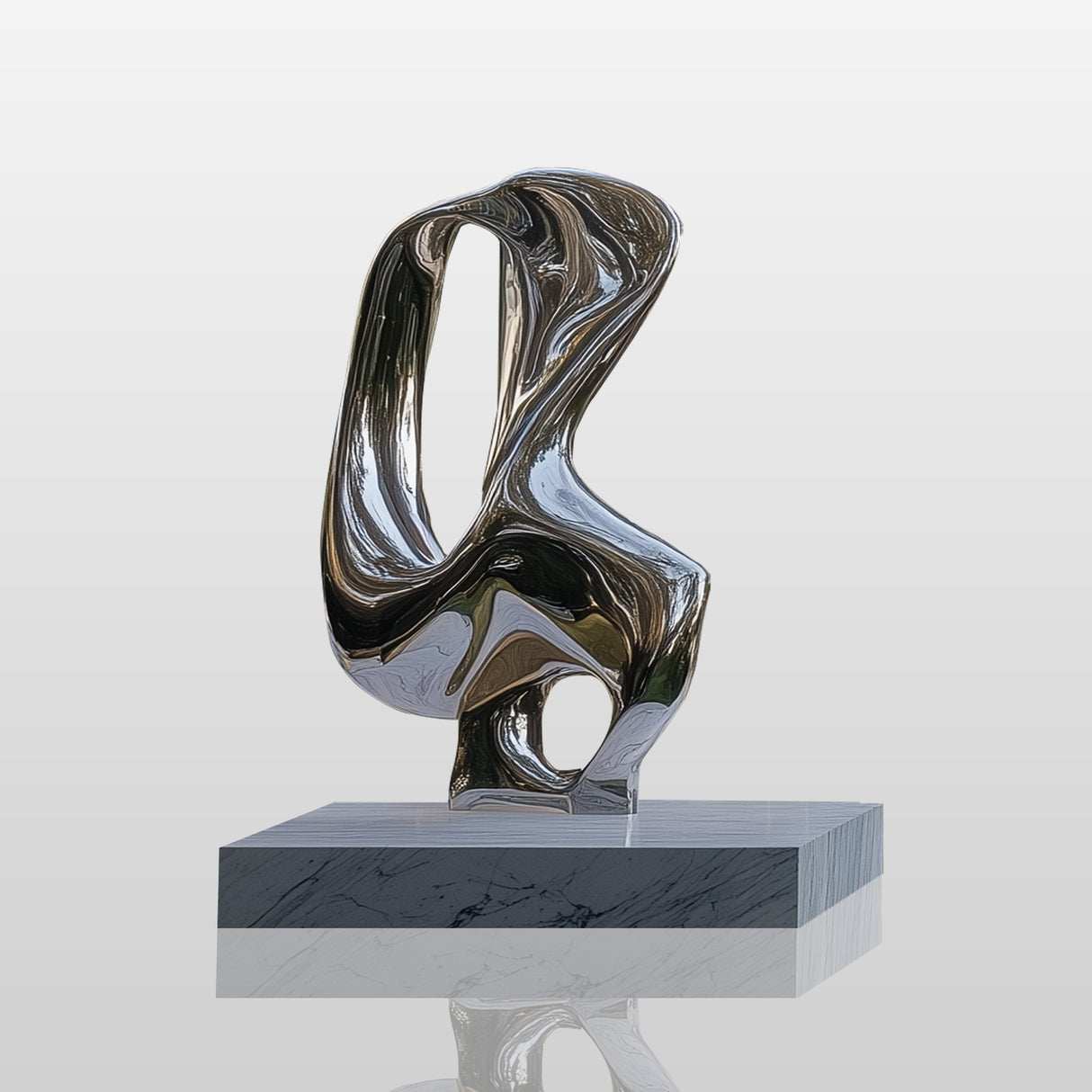 PREMIER Modern Metal Sculpture Abstract Design for Outdoor Art Original Sculpture PSSS-070-Stainless Steel Sculpture-PREMIER SCULPTURE