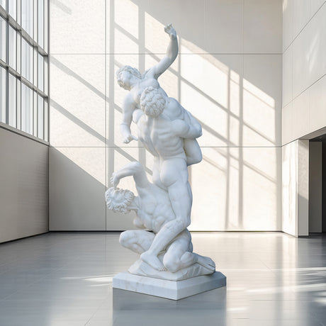 PREMIER Renaissance Art Famous Sculpture Abduction of the Sabines Statue PSM-022-Marble sculpture-PREMIER SCULPTURE
