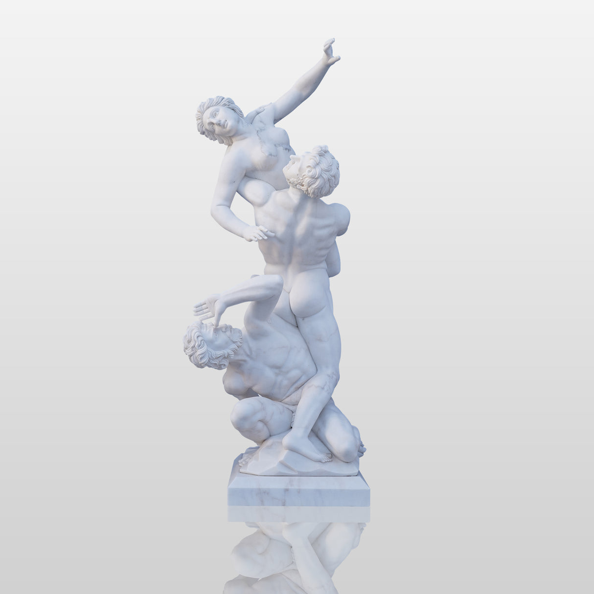PREMIER Renaissance Art Famous Sculpture Abduction of the Sabines Statue PSM-022-Marble sculpture-PREMIER SCULPTURE