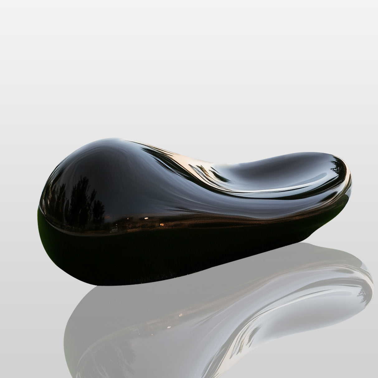 PREMIER Sleek Black Sculpture Stainless Steel Outdoor Sculpture for Gardens and Poolsides PSSS-066-Stainless Steel Sculpture-PREMIER SCULPTURE