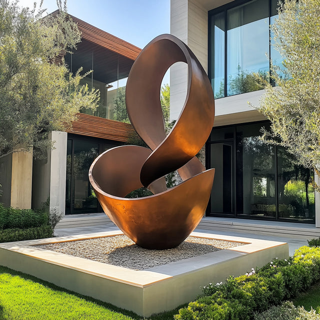 PREMIER Stainless Steel Abstract Sculpture Modern Outdoor Large Sculpture PSSS-046-Stainless Steel Sculpture-PREMIER SCULPTURE
