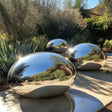 PREMIER Stainless Steel Reflective Pebble Sculpture Modern Outdoor & Garden Sculpture PSSS-063-Stainless Steel Sculpture-PREMIER SCULPTURE