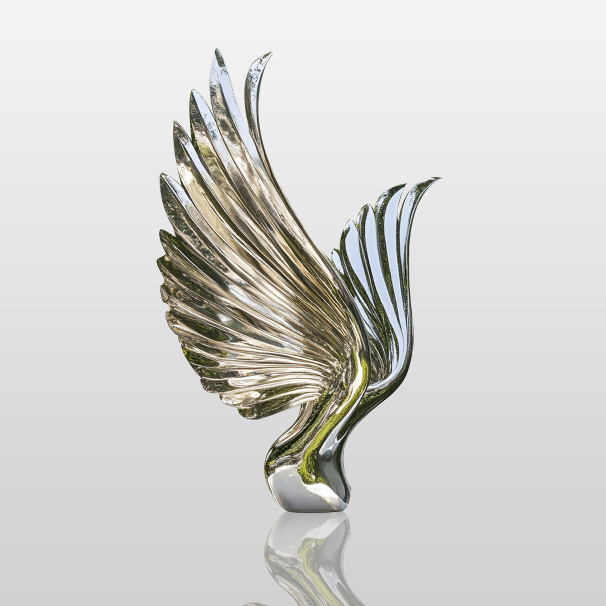 PREMIER Stainless Steel Wing Sculpture Monumental Outdoor Art PSSS-076-Stainless Steel Sculpture-PREMIER SCULPTURE